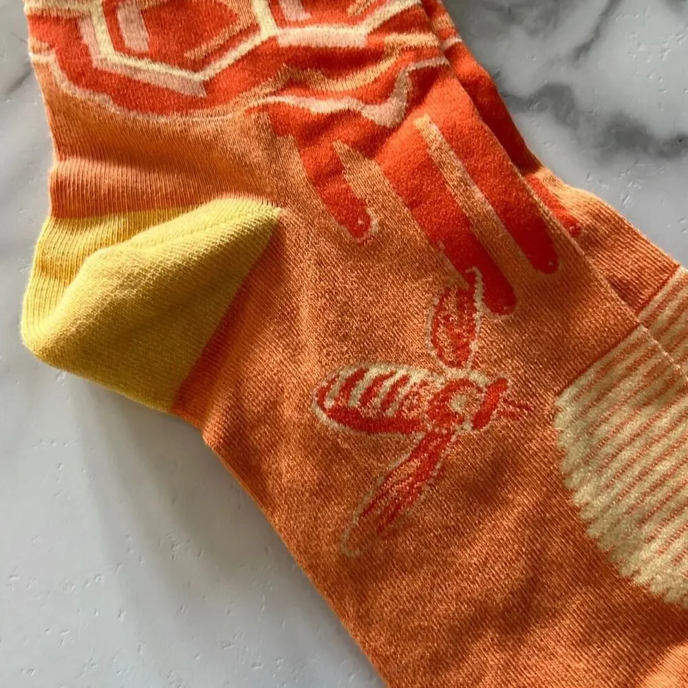 NWT Primitives by Kathy “Sweeter Than Honey” Graphic Socks OS